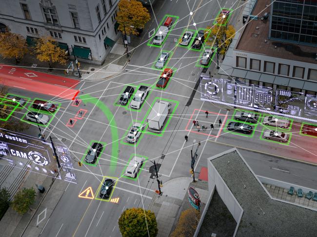 Integrated control system simulation and autonomous driving in smart city. Picture: iStock