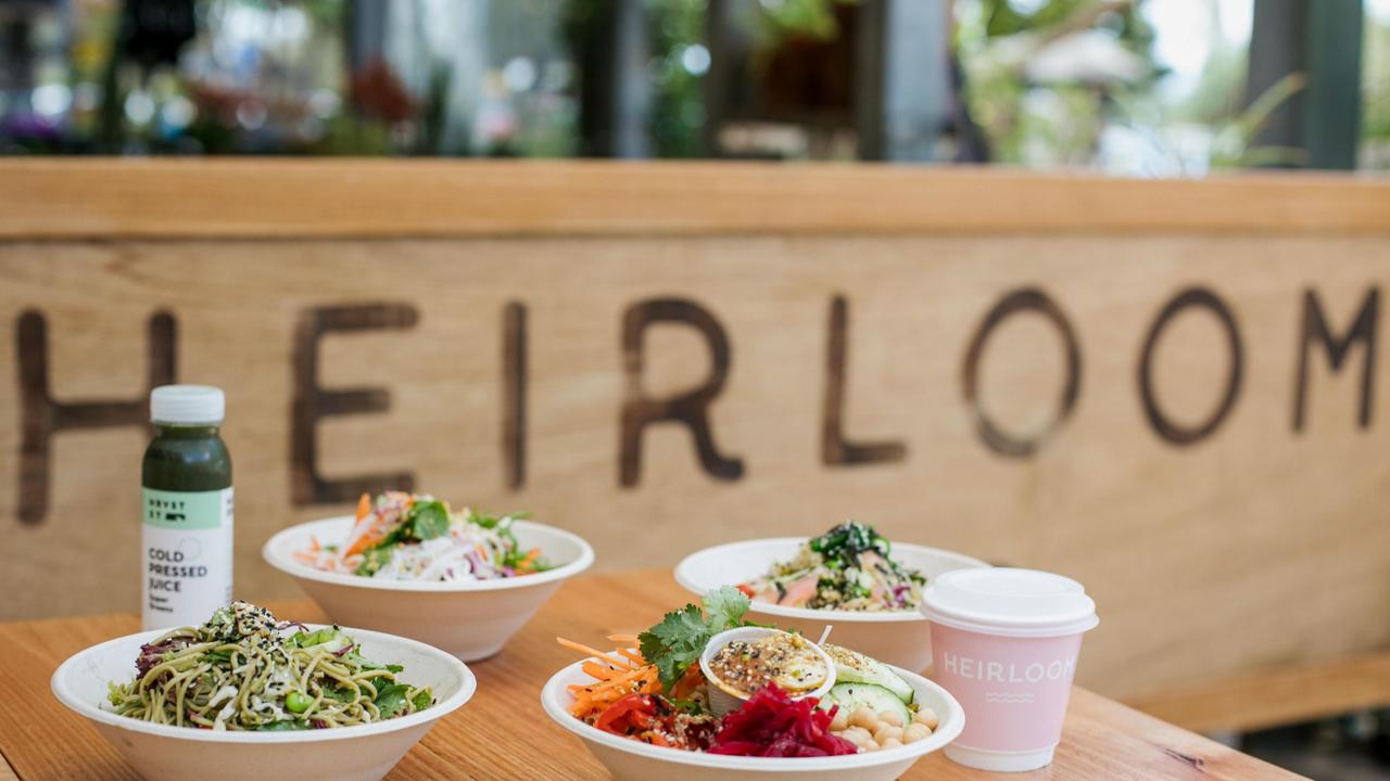 Heirloom Wholefoods has four gourmet toasties and four salads on the menu.