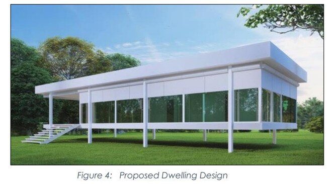 What dwellings may look like at the planned retirement village at Armstrong Beach. Pictures: Documents submitted to Mackay Regional Council