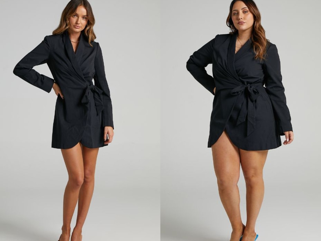 This blazer wrap dress is super flattering and comes in all sorts of sizes.