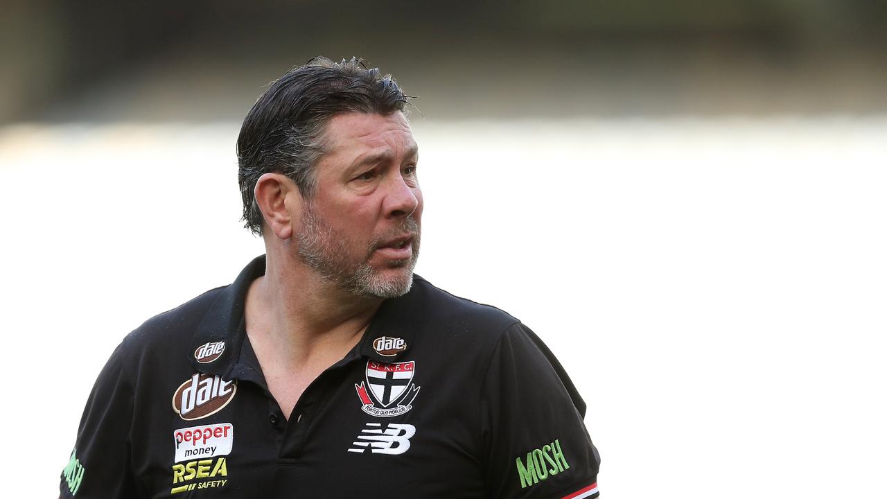 Brett Ratten, former coach of the Saints. Photo by Will Russell/AFL Photos via Getty Images