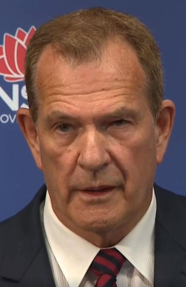 NSW Police Deputy Commissioner David Hudson speaking on Monday. Picture: Sky News