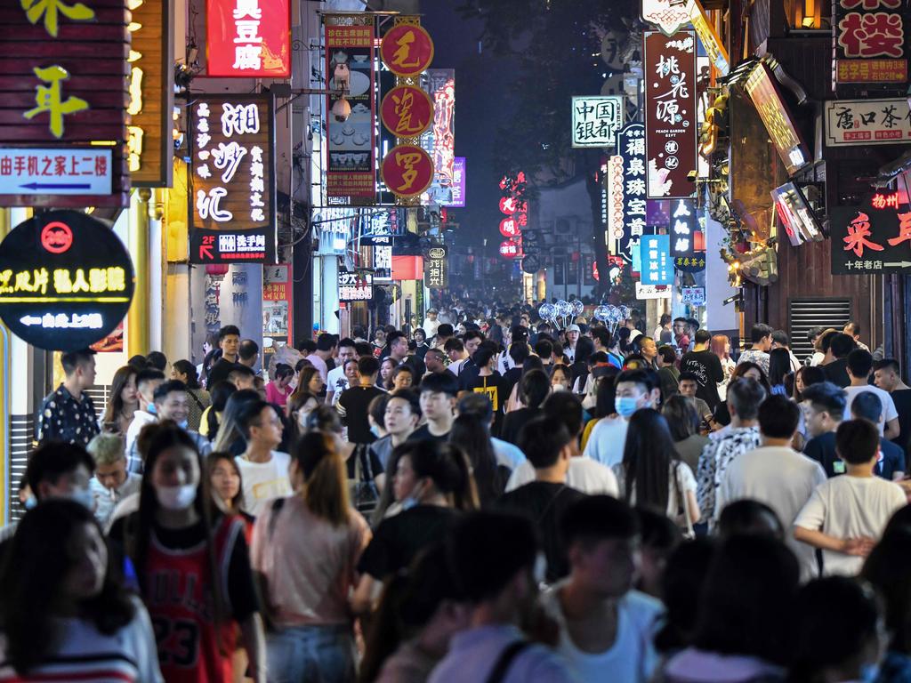 The once thriving city of Changsha, pictured in September, has had its lights turned off. Picture: Hector Retamal/AFP