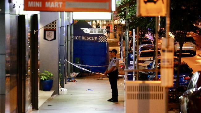 Police are investigating a fatal stabbing at Bondi Junction. Picture: Steve Tyson