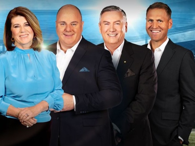 Footy Classified’s Caroline Wilson, Craig Hutchison and Kane Cornes have all jumped to Channel 7. Picture: Supplied