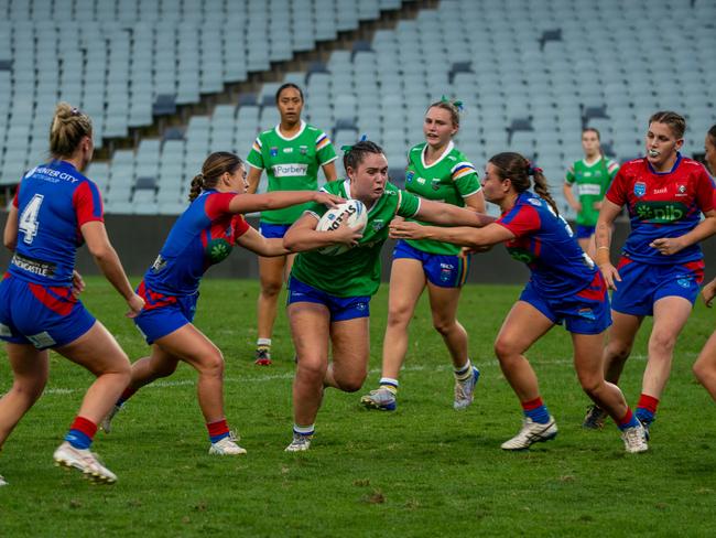 Abbie Grant on the attack. Picture: Thomas Lisson