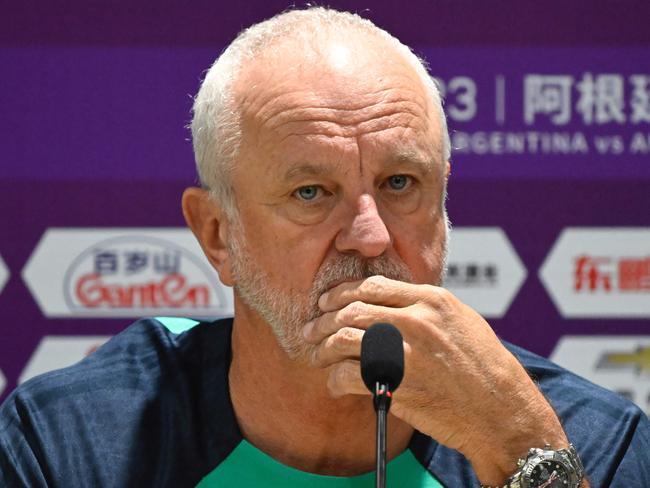 Socceroos coach Graham Arnold is concerned about Australian football not having a home. Picture: WANG Zhao / AFP