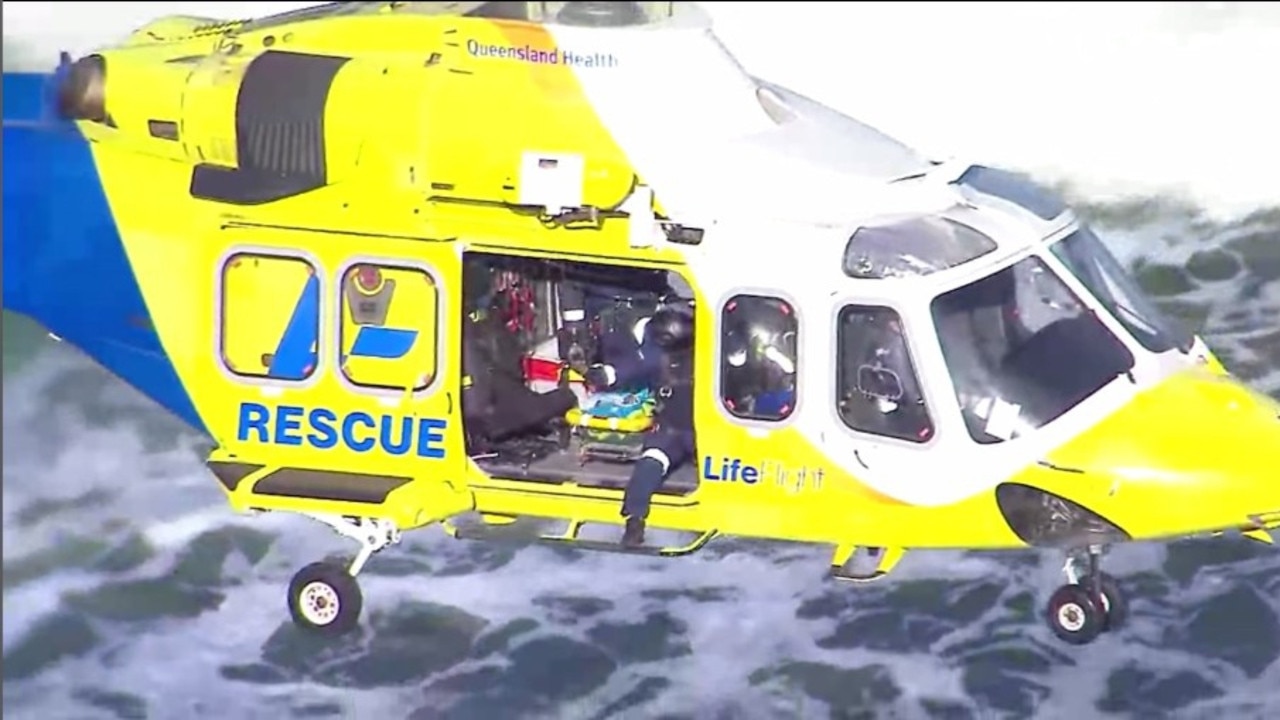 Man winched by helicopter after falling 20m off cliff at Noosa