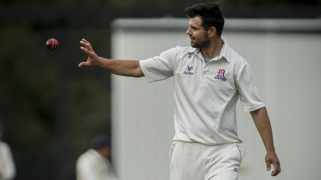 Premier Cricket’s No.1 wicket-taker James Nanopoulos. Picture: Valeriu Campan