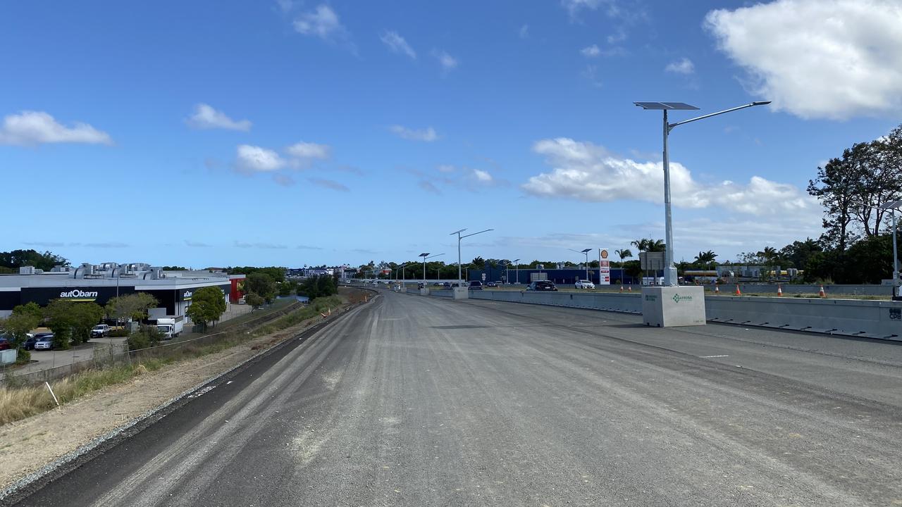 Newly laid asphalt between Goosepond Creek Bridge and Mackay-Bucasia Road. Picture: Department of Transport and Main Roads.