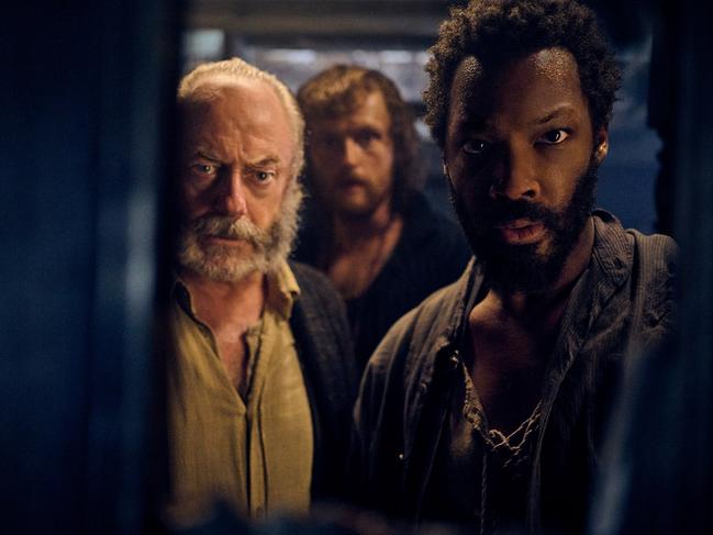 Liam Cunningham_Chris Walley_Corey Hawkins in Dracula