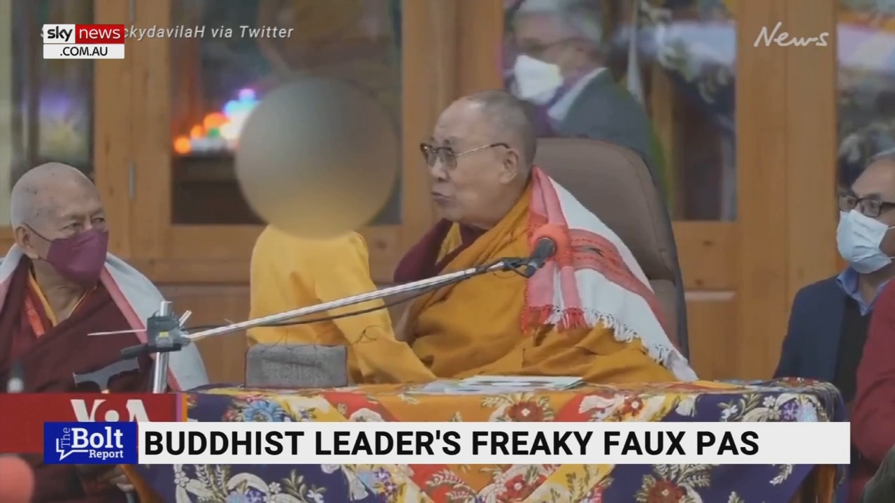 ‘Gobsmacking’: Dalai Lama filmed asking young boy to ‘kiss him and then suck his tongue’