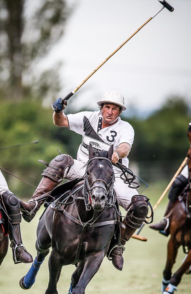 FAndrew Williams playing polo.