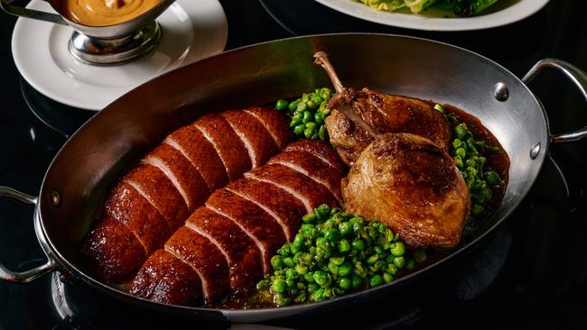 Duck served at Maison Batard restaurant