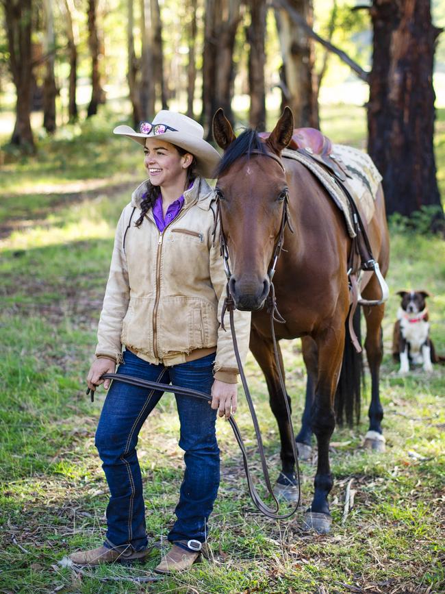 Kathy Gabriel on her farm near Benambra. Picture: Zoe Phillips