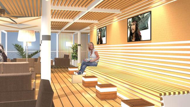 Artist's impressions of the Spirit of Tasmania refurbishment - Family area.