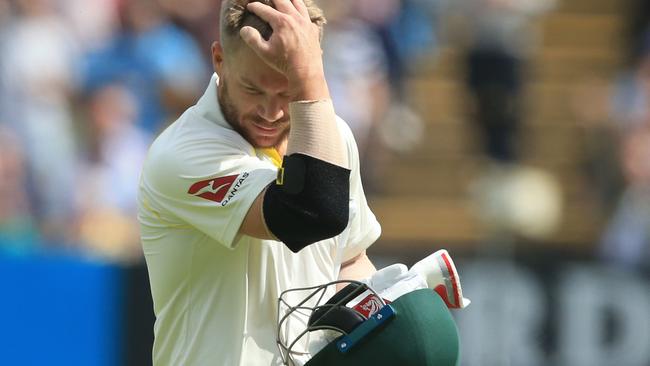 David Warner was greeted with chants of ‘cheat. cheat. cheat’ when he walked out to the crease.