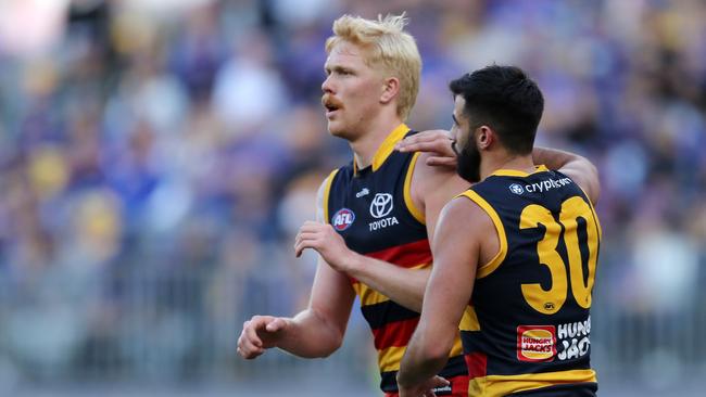 Elliott Himmelberg is attracting interest from GWS. Picture: Getty Images