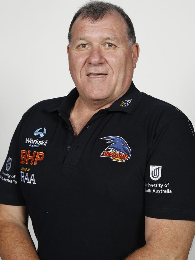 Mark Moody during his time as an assistant coach with Adelaide Crows’ AFLW side. Picture: Sean Garnsworthy/AFL Media)