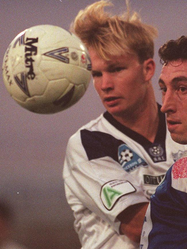 Richie Alagich in action for West Adelaide in 1995. Picture: Filef