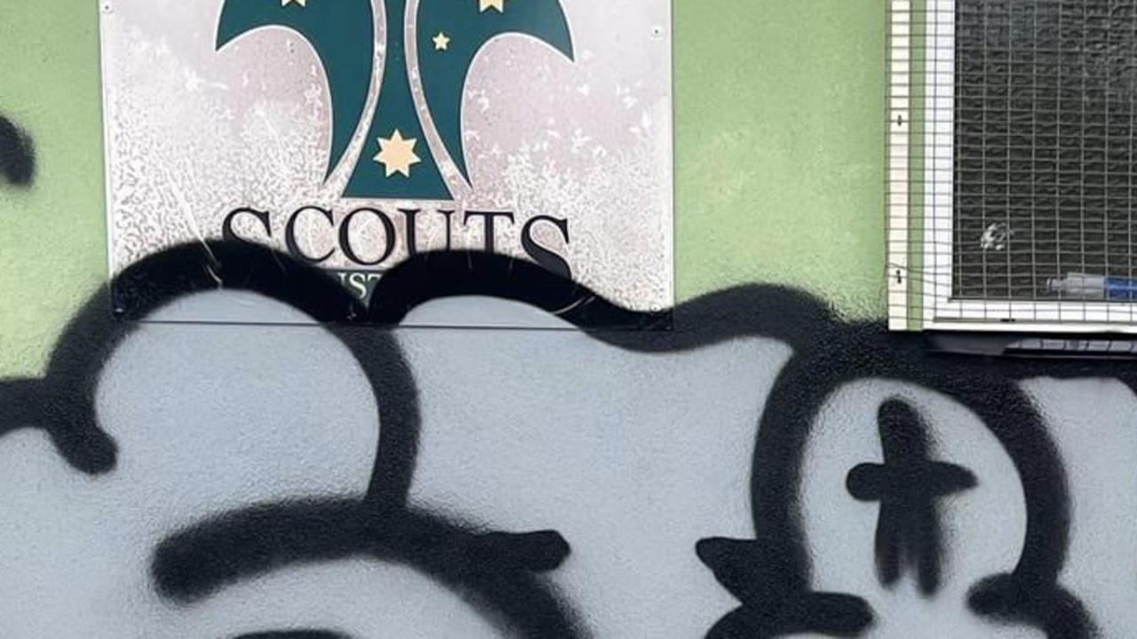 Centenary Scouts have been victim to a serial vandal tagger who targets wholesome community groups.