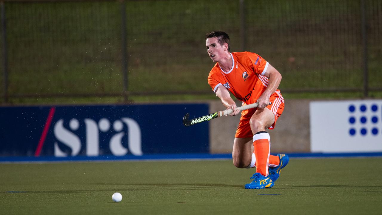 The first Festival of Hockey match between the Territory Stingers and Brisbane Blaze. Picture: Pema Tamang Pakhrin