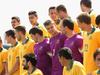 MELBOURNE, AUSTRALIA - JANUARY 05: Australian players prepare for a team photo during an Australian Socceroos team photo session at Lakeside Stadium on January 5, 2015 in Melbourne, Australia. (Photo by Robert Prezioso/Getty Images)