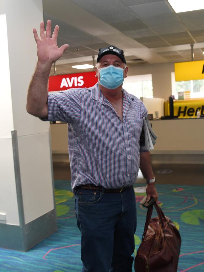 Brett Day at Darwin International Airport. Picture: Katrina Bridgeford