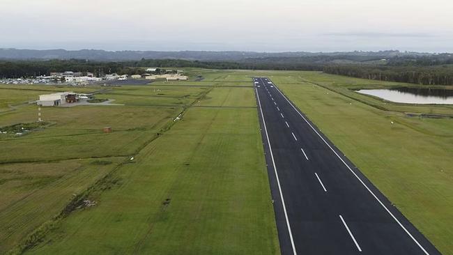 Approaching the Ballina-Byron Gateway Airport airstrip. Picture: Ballina Shire Council