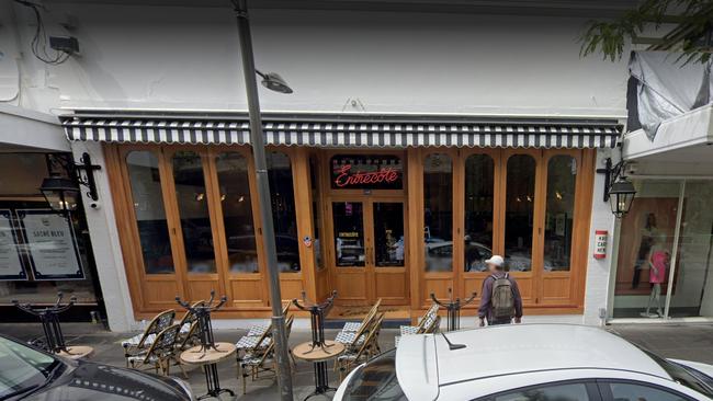 Entrecote restaurant in Prahran. Picture: Google Maps