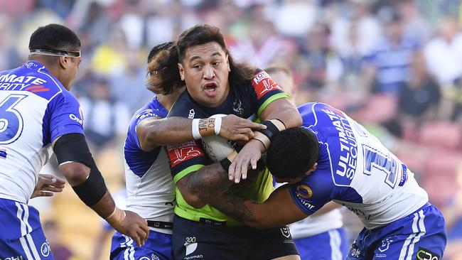 Josh Papalii was marched for a high shot against the Bulldogs. Picture: Albert Perez/Getty Images)