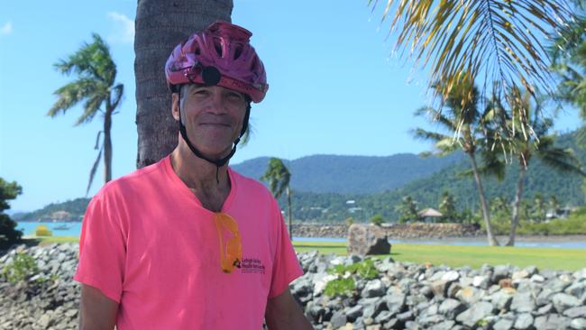 Brent Bundy when he was stuck in Airlie Beach last year.