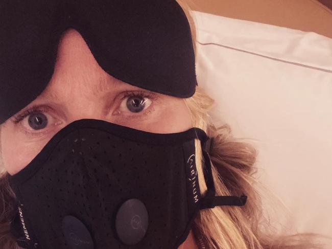 Gwyneth Paltrow and her coronavirus mask. Picture: Instagram