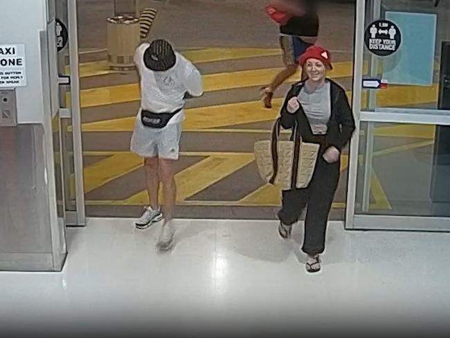 The alleged offender captured on CCTV at Yeppoon Central before the incident.