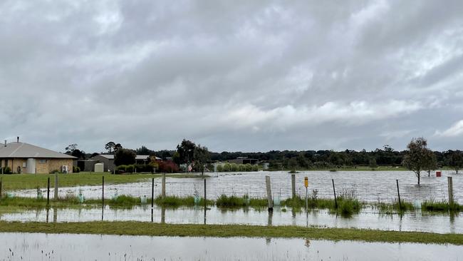 A home along Sebastopol-Smythesdale Road. Picture: Timothy Cox.