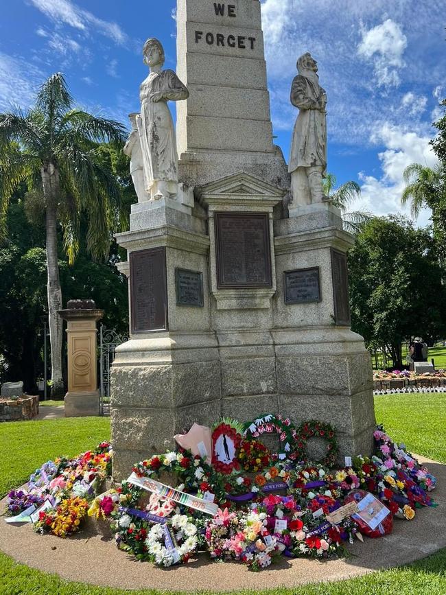 The main Anzac Day service in Maryborough.