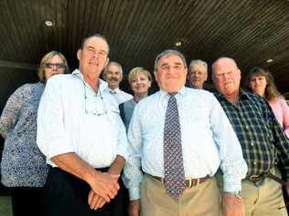 Dot Holdom, Kevin Skinner, Mike Rayner, Joan Van Lieshout, Warren Polglase, Barry Longland, Phil Youngbutt and Katie Milne. Picture: Blainey Woodham