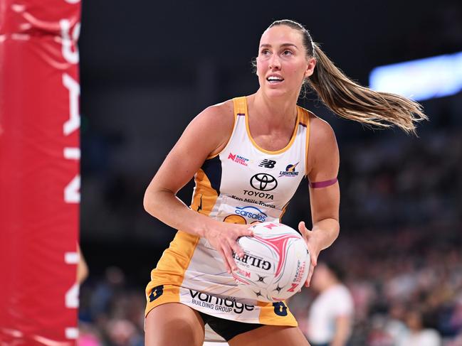 Sunshine Coast’s Cara Koenen in possession during the clash. Picture: Picture: Getty Images