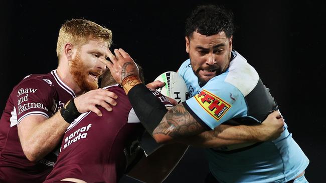 Sharks enforcer Andrew Fifita earns $850,000 a season. Picture: Getty Images