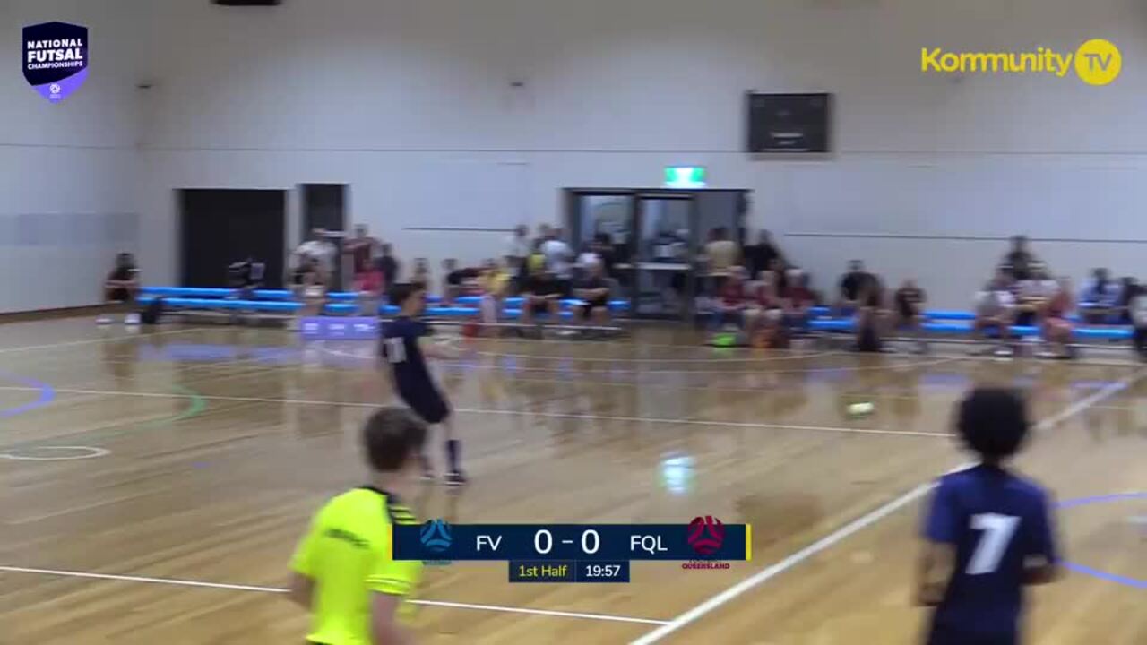 Replay: Football Victoria v Football Queensland (U16 Boys) -  2025 National Futsal Championships Day 2