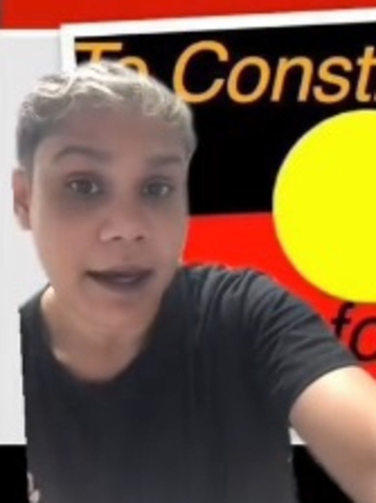 She's encouraging Aussies to vote no. Picture: TikTok