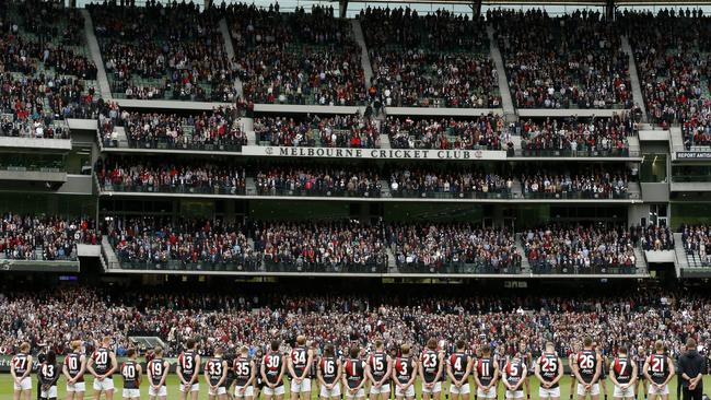 Crowd numbers were increased for the match.