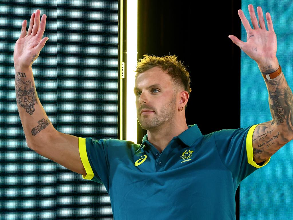 Kyle Chalmers will carry the weight of the 4x100 metres freestyle relay on his shoulders in Paris. Picture: Quinn Rooney/Getty Images