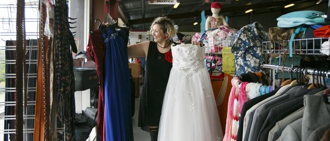 Wedding dresses and luxury brands can be snapped up for a fraction of the price. Picture: Tim Pascoe