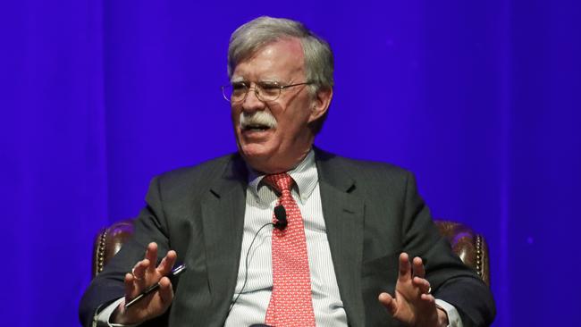 Former US national security adviser John Bolton. Picture: AP