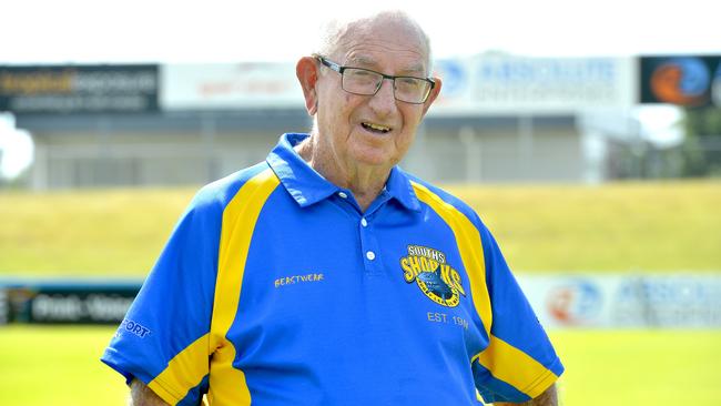 Souths stalwart Doug Knight has been involved in rugby league in Mackay for more than 50 years. Photo: Callum Dick