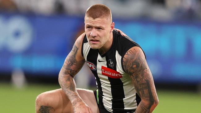 Jordan De Goey’s future at Collingwood is in limbo. Picture: Michael Klein