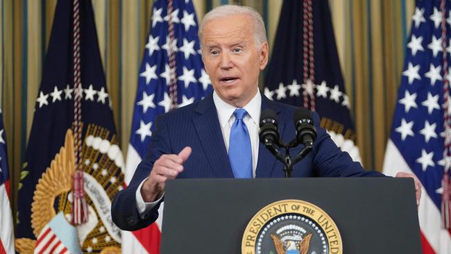 Joe Biden hails the best mid-term results for a sitting president in 40 years. Picture: AFP