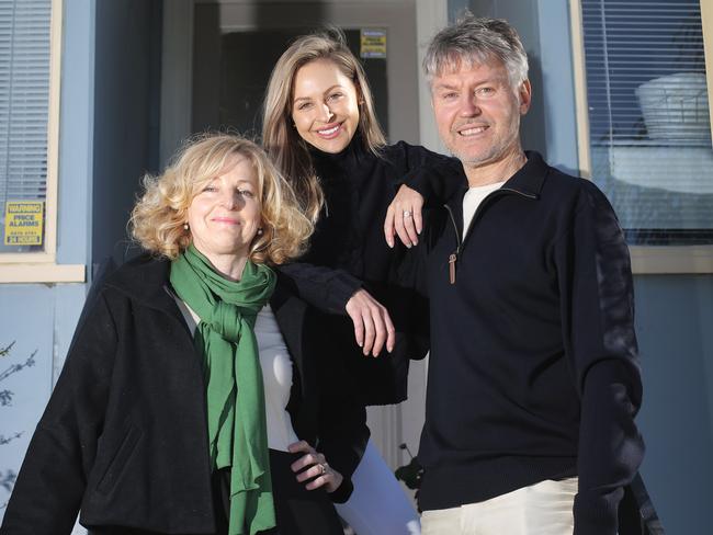 The team behind Smitten Merino - Holly Bowden (centre) with her parents Nicola and Carl Mason Picture: Luke Bowden