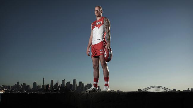 Sydney midfielder Zak Jones ahead of the game against North Melbourne. Picture: Phil Hillyard